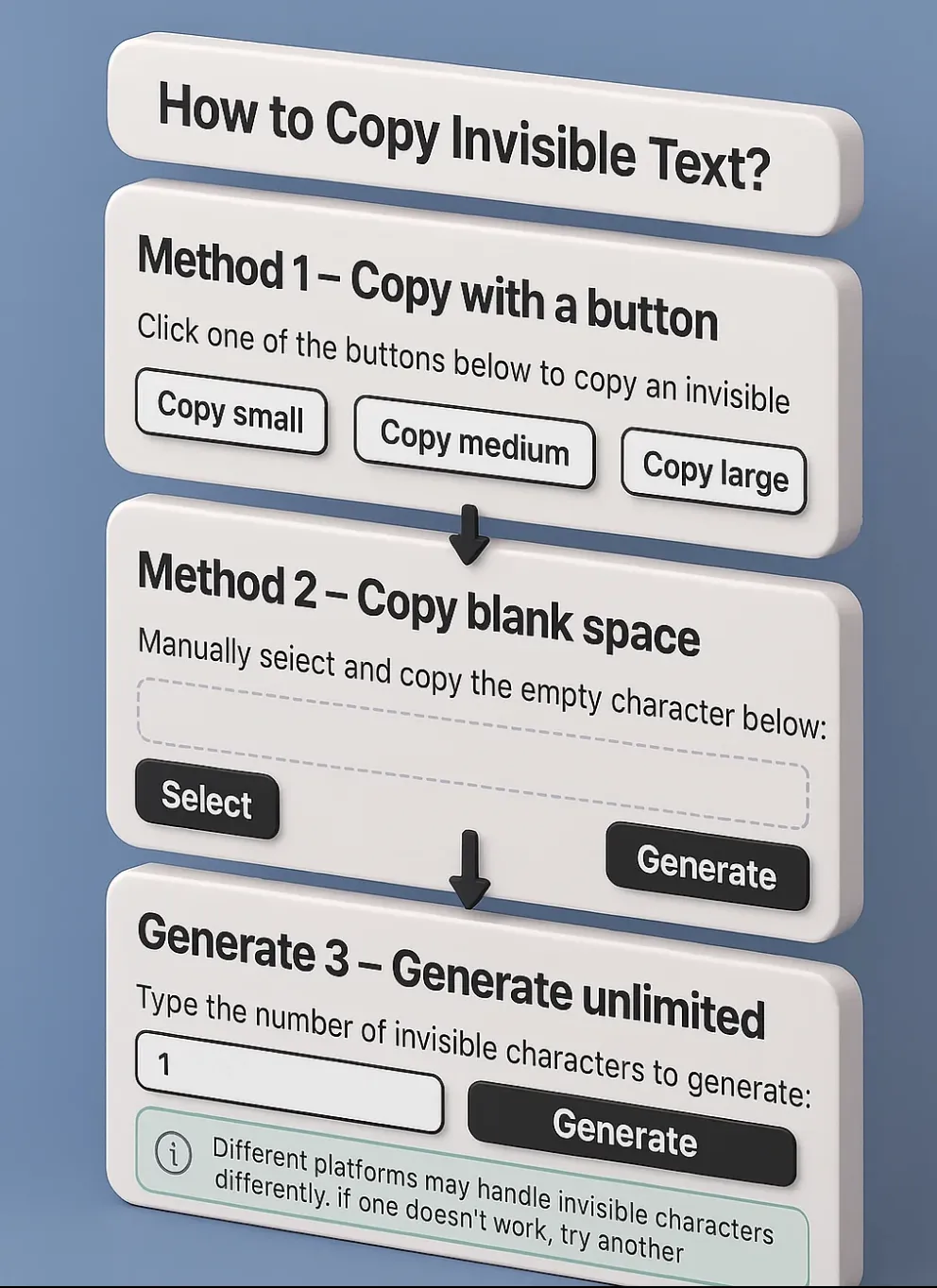 How to Use Invisible Text